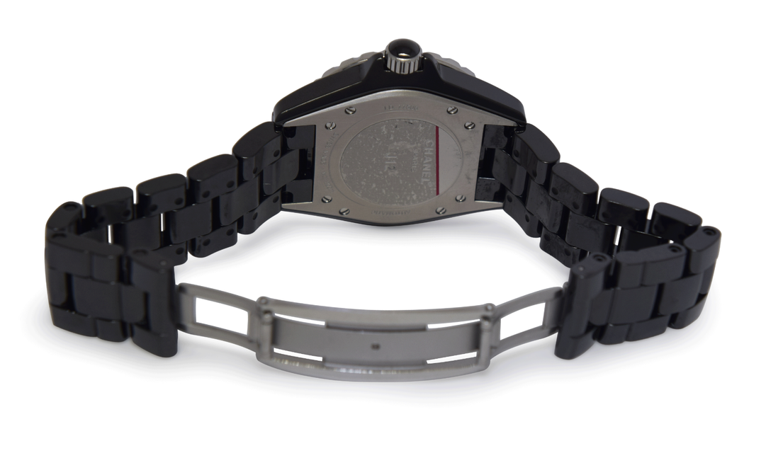 Chanel J12 H0684 - Black Arabic Dial & Rubber Strap